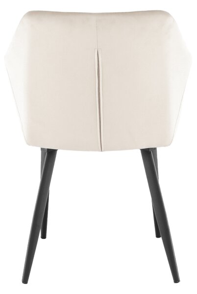 KONDELA Scaun, material bej / picioare negre, ODOVEL