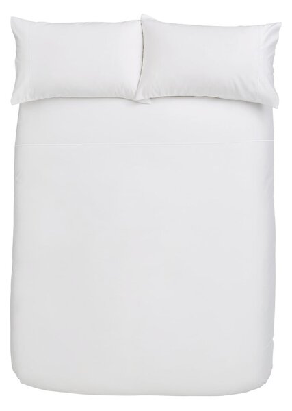 Lenjerie de pat din bumbac satinat Bianca Luxury, 200 x 200 cm, alb