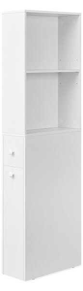 Dulap baie Vasagle Alb 134.4x40x18 cm