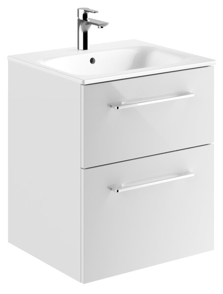 Geberit Selnova Square lavoar cu dulap 55 cm alb 501.232.00.1