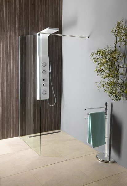 Aqualine Aqualine, HIBISCUS Stand cu suport pentru prosoape, crom, HI31