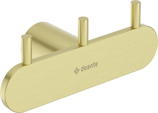 Deante Round, baie 3 carlig pentru prosoape, auriu mat, DEA-ADR_R131