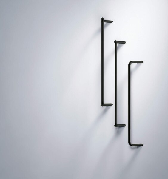Deante Silia, suport prosop de perete 615mm, negru mat, ADI_N621