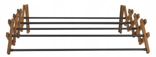 Erga Aurora, uscator de rufe pliabil 85,1x62,8x24,5 cm pe perete, maro-negru, ERG-SEP-10SUHAAUDSM80