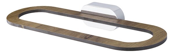 BISK Erga Bergen, suport pentru prosoape 310 mm, maro-crom, ERG-07069