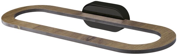 BISK Erga Bergen, suport pentru prosoape 310 mm, negru-maro, ERG-07959