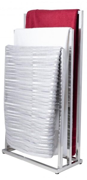Erga Lonia, suport pentru prosoape cu trei brate 41x22x85 cm, crom, ERG-YKA-P.LONIA3-CHR