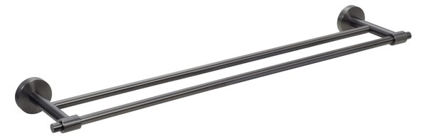 BISK Erga Skala, suport pentru prosoape cu 2 brate 600 mm, grafit, ERG-08391