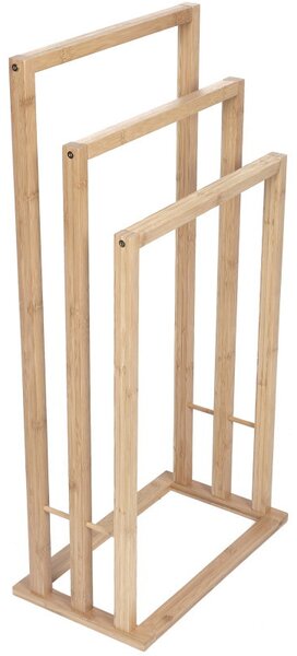 Mexen Bamboo, suport pentru prosoape din bambus cu 3 rânduri, bambus natural, 701342-00