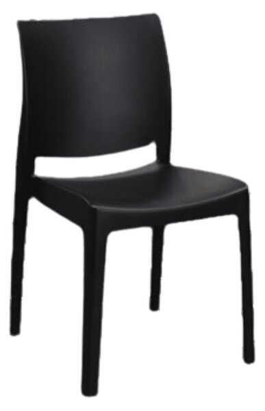 SCAUN PASTELLO - POLIPROPILENA - HORECA - NEGRU