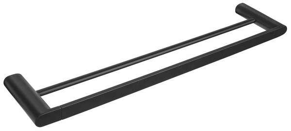 Sapho Sapho, FLORI suport prosop dublu 600x127mm, negru, RF011/15