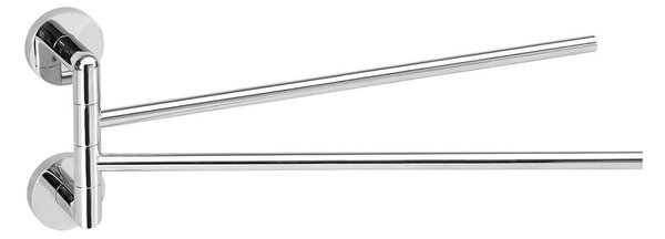 Sapho Sapho, suport dublu pentru prosoape LARISSA, pivotant 350 mm, crom, WS021