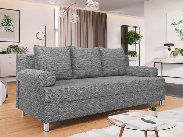 Canapea extensibilă Comfivo Artes, Numărul de locuri: 2, Spațiu de depozitare, 86x192x80cm, 64 kg, Picioare: Plastic