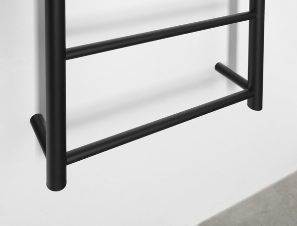 Sapho Sapho, suport de perete SCHICK, rotund, negru mat, SH500B