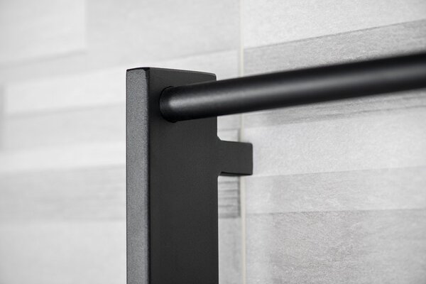 Sapho Sapho, SLICE Suport pentru prosoape 520x790mm, negru mat, SN883