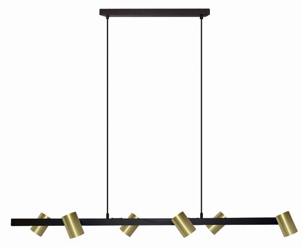 Light Prestige Snow lampă suspendată 6x50 W negru-auriu LP-731/6LGD