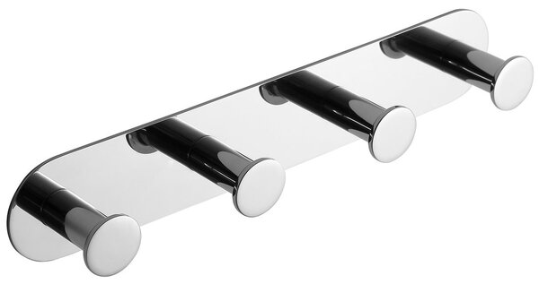 Sapho Sapho, cârlig dublu autoadeziv X-ROUND, oțel inoxidabil lustruit, XR221
