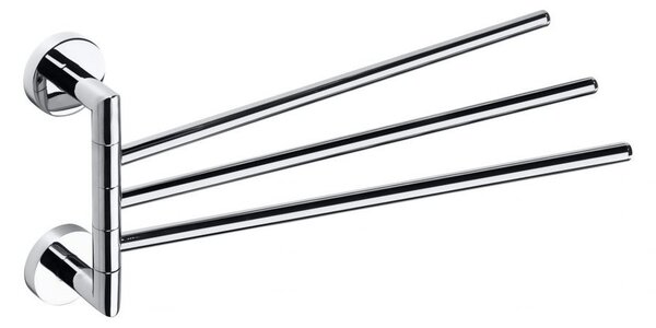 Sapho Sapho, suport triplu pentru prosoape X-ROUND, pivotant 450 mm, crom, XR407