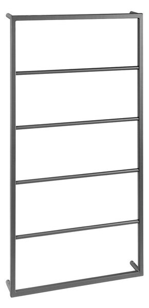 Sapho Sapho, suport pentru prosoape SKA montat pe perete 600x1150x100mm, mat negru, SKA502