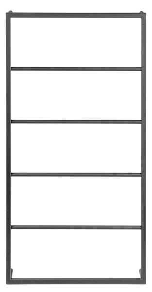 Sapho Sapho, suport pentru prosoape SKA montat pe perete 600x1150x100mm, mat negru, SKA502