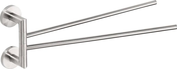 Sapho Sapho, suport dublu pentru prosoape X-STEEL 420 mm, oțel inoxidabil periat, XS405