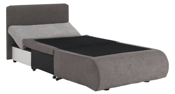 KONDELA Fotoliu extensibil, gri maroniu Taupe, KENET NEW