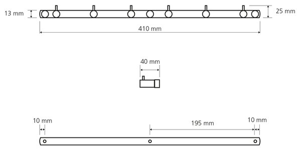 Sapho Sapho, cârlig hexagonal X-ROUND E, cromat, XR206