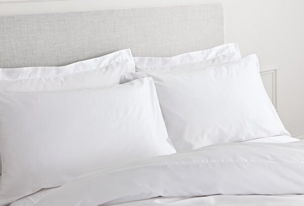 Lenjerie de pat din bumbac satinat Bianca Classic, 200 x 200 cm, alb
