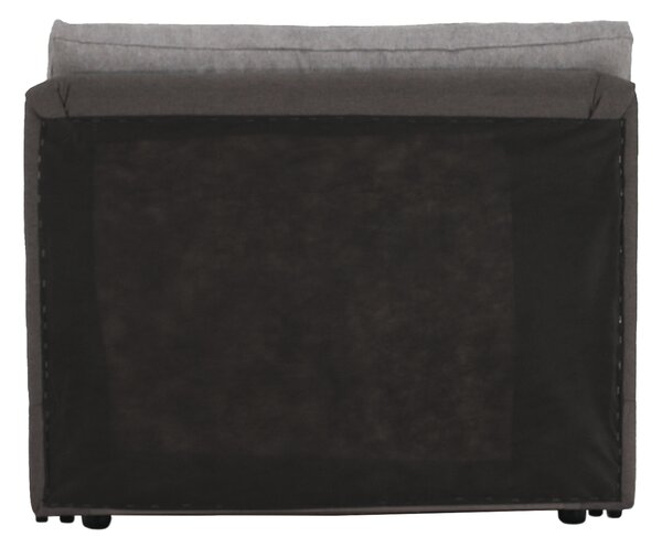 KONDELA Fotoliu extensibil, gri maroniu Taupe, KENET NEW
