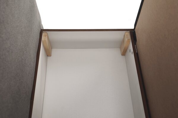 KONDELA Fotoliu extensibil, gri maroniu Taupe, KENET NEW