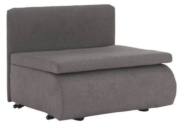 KONDELA Fotoliu extensibil, gri maroniu Taupe, KENET NEW