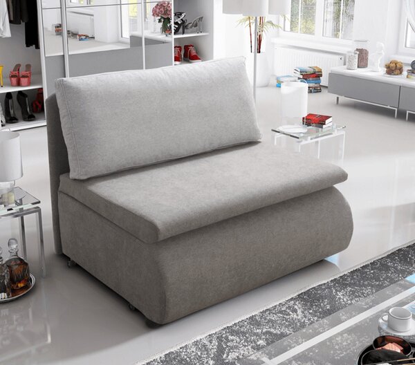 KONDELA Fotoliu extensibil, gri maroniu Taupe, KENET NEW