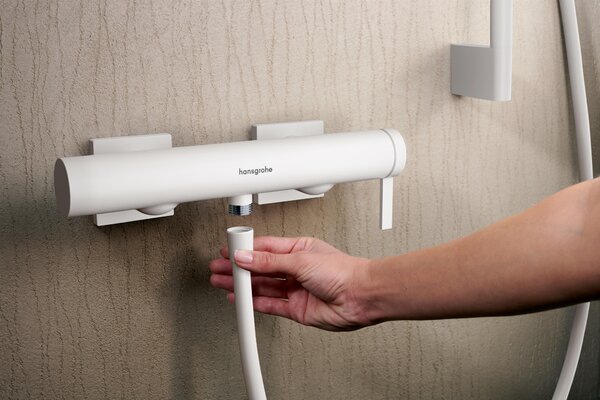 Hansgrohe Tecturis E baterie de duș perete alb 73620700
