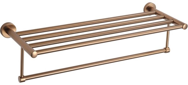 Mexen Remo, raft cu suport pentru prosoape, cupru mat, 7050720-65