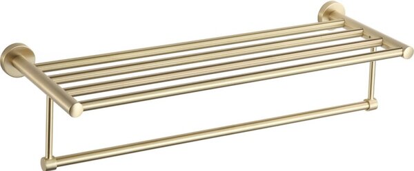 Mexen Remo, raft cu suport pentru prosoape, auriu mat, 7050720-55