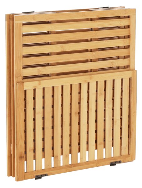 KONDELA Coş de rufe, bambus natural/alb, MENORK