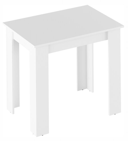 KONDELA Masă dining, alb, 86x60 cm, TARINIO
