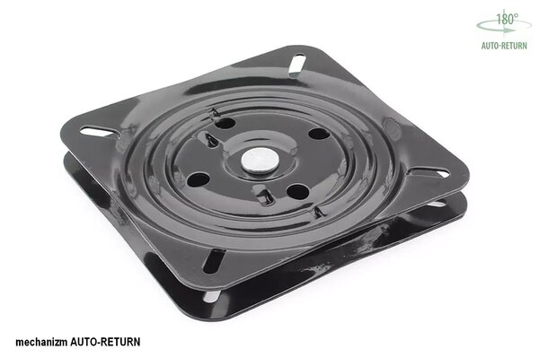 Scaun rotativ AZALIA, gri/negru, stofa/metal, 61x58x86 cm