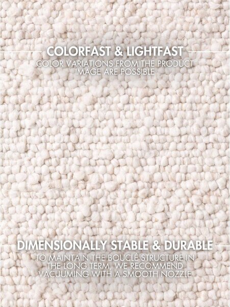Covor fildeș țesut manual din material bouclé 160x230 cm Notting Hill Portobello – Ted Baker