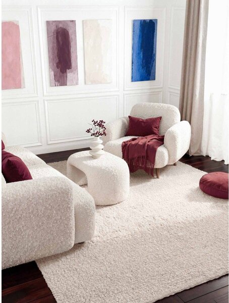 Covor fildeș țesut manual din material bouclé 160x230 cm Notting Hill Portobello – Ted Baker