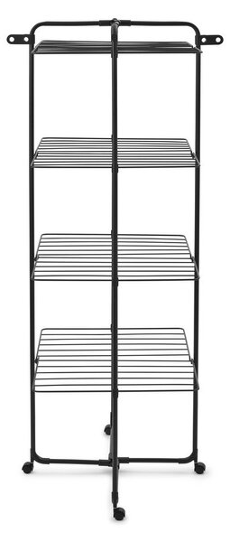 Uscător de rufe negru mat 30 m HangOn Tower – Brabantia