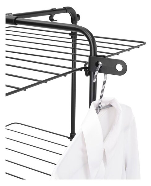 Uscător de rufe negru mat 30 m HangOn Tower – Brabantia