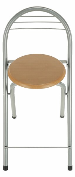 KONDELA Scaun de bar, fag/aluminiu, BOXER