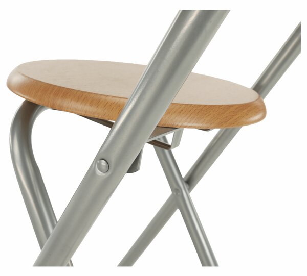KONDELA Scaun de bar, fag/aluminiu, BOXER