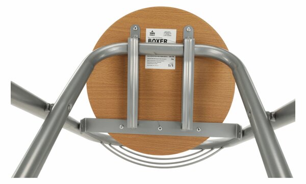 KONDELA Scaun de bar, fag/aluminiu, BOXER
