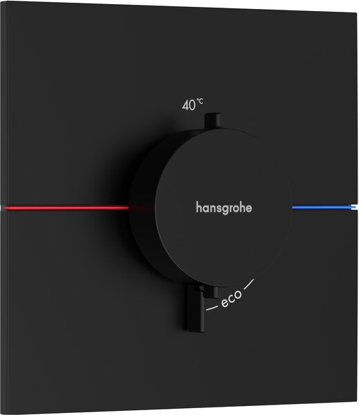 Hansgrohe ShowerSelect Comfort E baterie de duș ascuns cu termostat negru 15574670