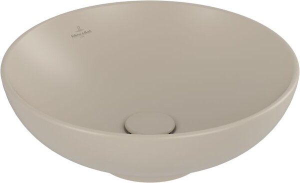 Villeroy & Boch Loop & Friends lavoar 42x42 cm rotund de blat maro/bej mat 4A4600AM