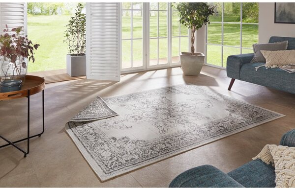 Covor adecvat pentru exterior NORTHRUGS Borbon, 120 x 170 cm, gri-crem