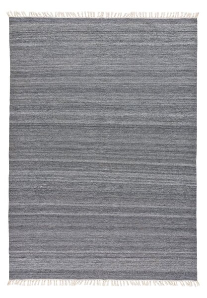 Covor de exterior din plastic reciclat Universal Liso, 160 x 230 cm, gri închis