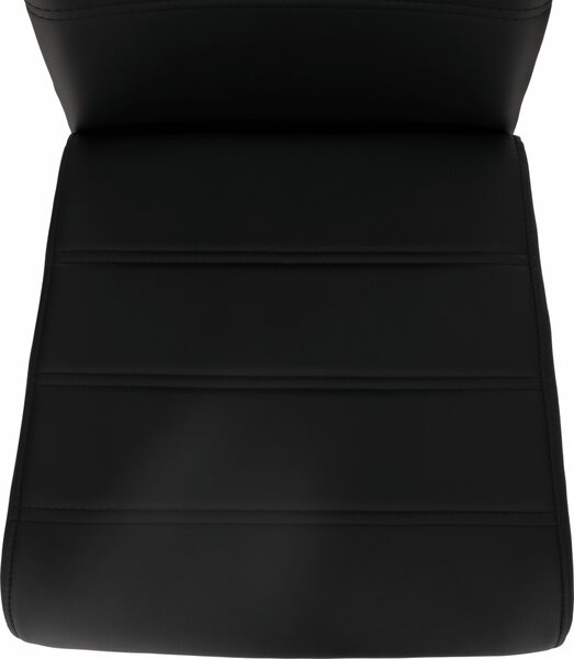 KONDELA Scaun dining, negru / crom, VATENA